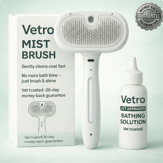 Brosse à Vapeur 2-en-1 pour Animaux